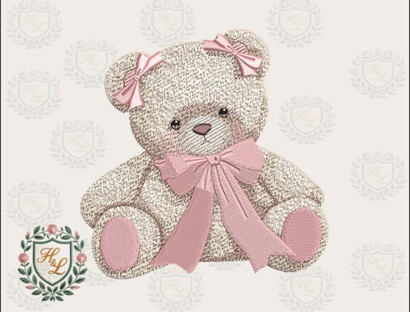 Cute Teddy Bear Embroidery Files