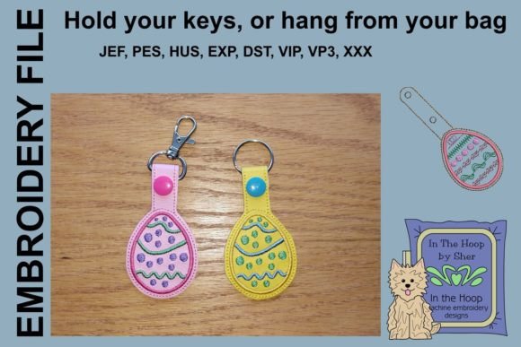 Easter Egg Key Fob Embroidery Design Review