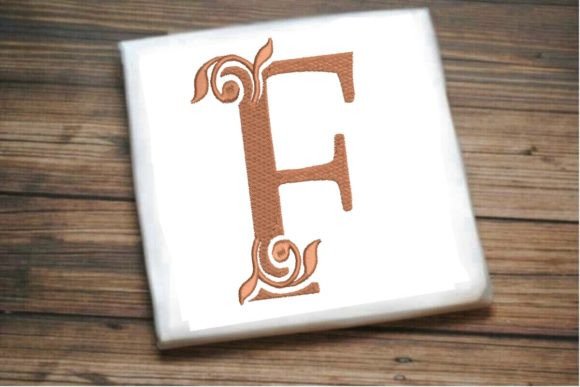 F Letter Beautiful Monogram Review for Etsy Shops