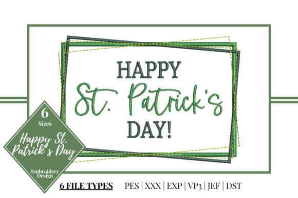 Happy Saint Patrick s Day Embroidery Review