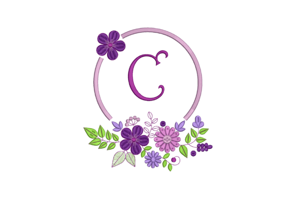 Letter C Embroidered with Flowers: A Designer Review